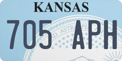 KS license plate 705APH
