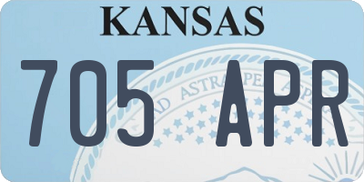 KS license plate 705APR