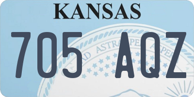KS license plate 705AQZ