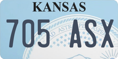 KS license plate 705ASX