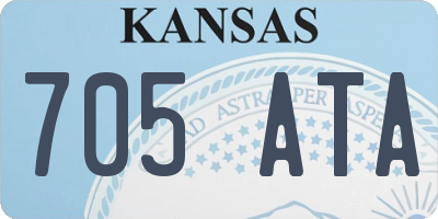 KS license plate 705ATA