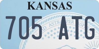 KS license plate 705ATG