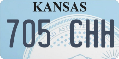 KS license plate 705CHH
