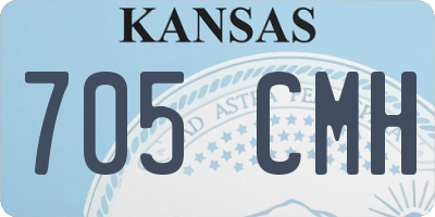KS license plate 705CMH