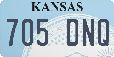 KS license plate 705DNQ