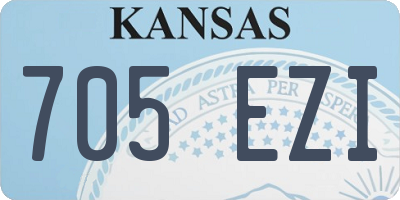 KS license plate 705EZI