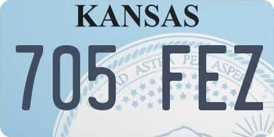 KS license plate 705FEZ