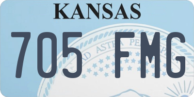KS license plate 705FMG