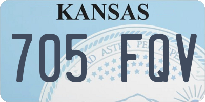 KS license plate 705FQV