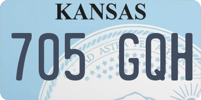 KS license plate 705GQH