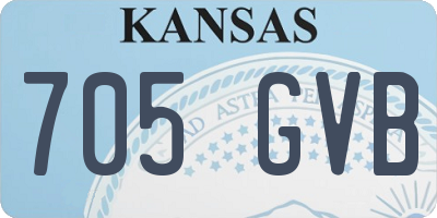 KS license plate 705GVB