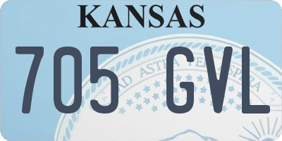 KS license plate 705GVL