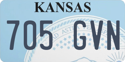 KS license plate 705GVN