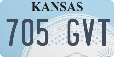 KS license plate 705GVT