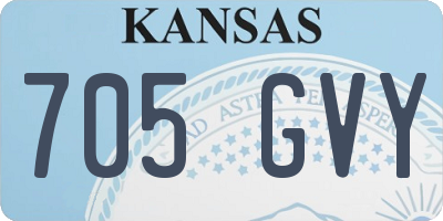 KS license plate 705GVY