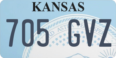 KS license plate 705GVZ