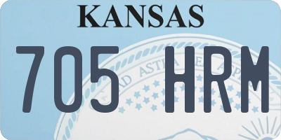 KS license plate 705HRM