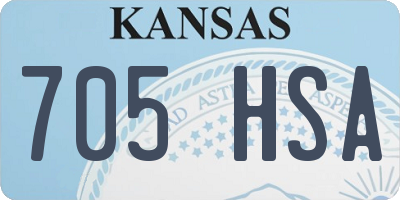 KS license plate 705HSA
