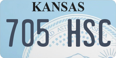 KS license plate 705HSC