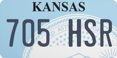 KS license plate 705HSR