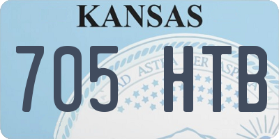 KS license plate 705HTB