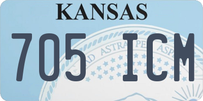 KS license plate 705ICM