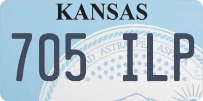 KS license plate 705ILP