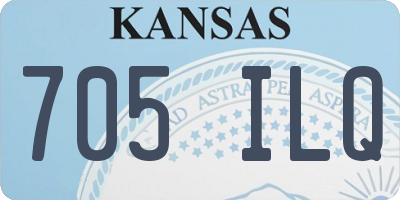 KS license plate 705ILQ