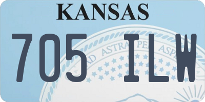 KS license plate 705ILW