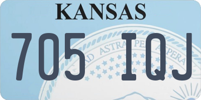KS license plate 705IQJ