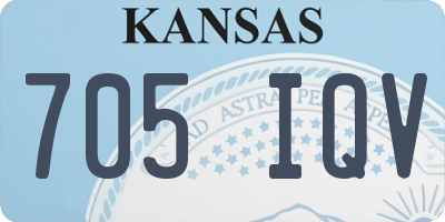 KS license plate 705IQV