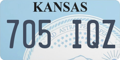 KS license plate 705IQZ