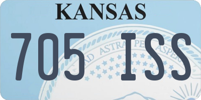 KS license plate 705ISS