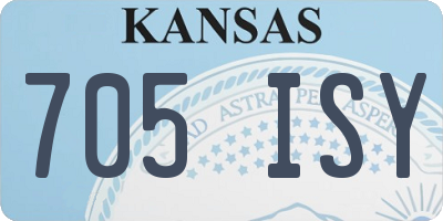 KS license plate 705ISY