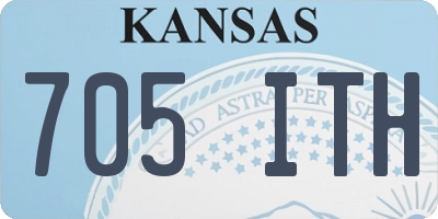 KS license plate 705ITH