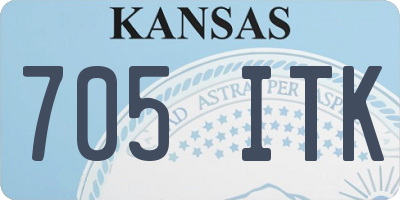 KS license plate 705ITK