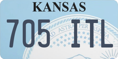 KS license plate 705ITL