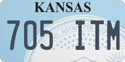 KS license plate 705ITM