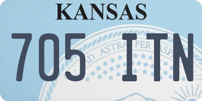 KS license plate 705ITN