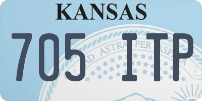 KS license plate 705ITP