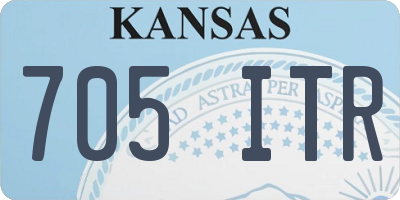 KS license plate 705ITR