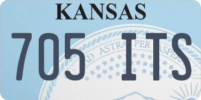 KS license plate 705ITS