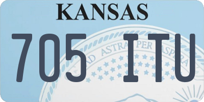 KS license plate 705ITU
