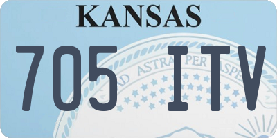 KS license plate 705ITV