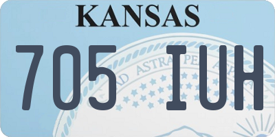 KS license plate 705IUH