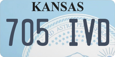 KS license plate 705IVD