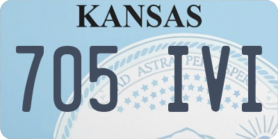 KS license plate 705IVI