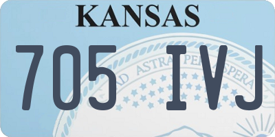 KS license plate 705IVJ
