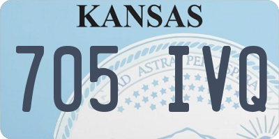 KS license plate 705IVQ