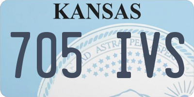 KS license plate 705IVS